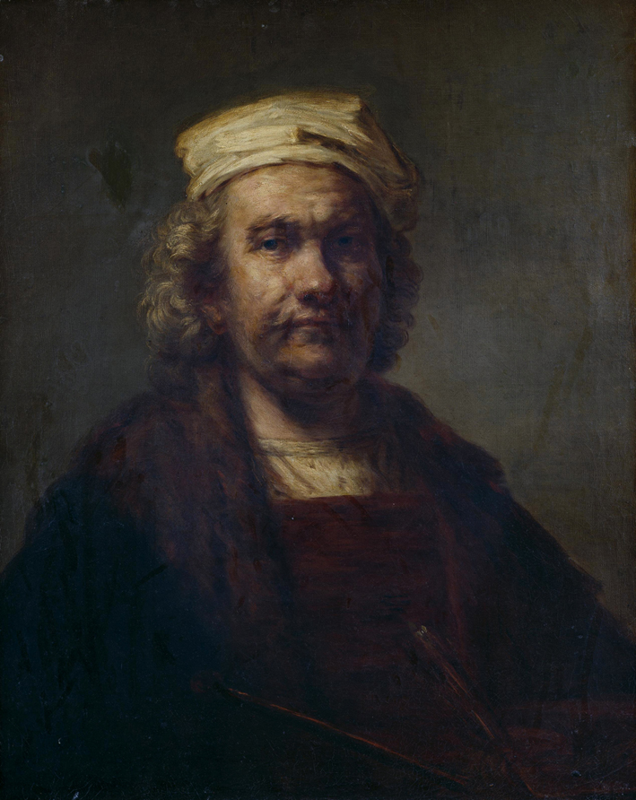 伦勃朗·梵·莱茵 Rembrandt van Rijn——  自画像1